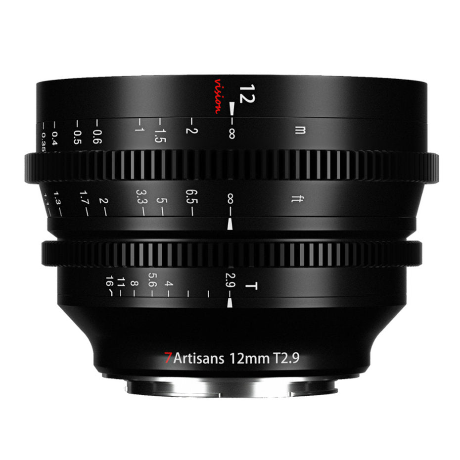 Objetivo de cine T2.9 de 12 mm