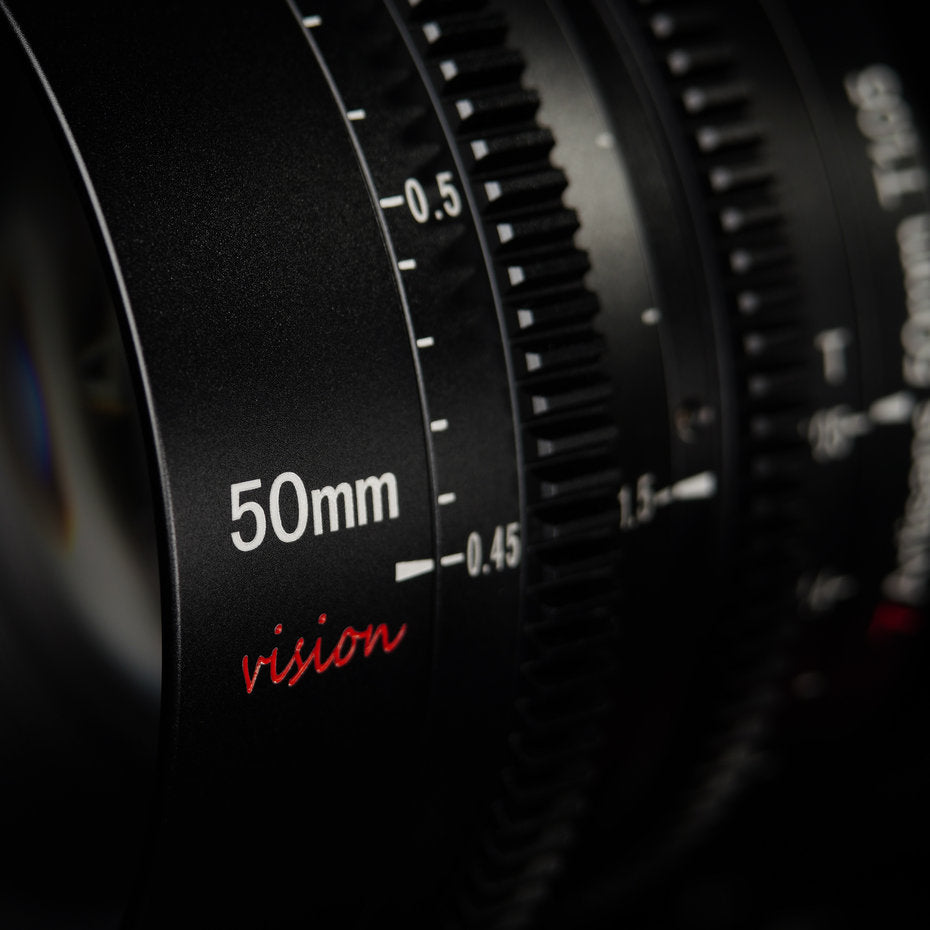 Lente de cine de la serie Vision de 50 mm T/1.05