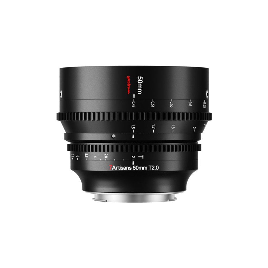 Objetivo de cine de espectro completo T/2 de 50 mm