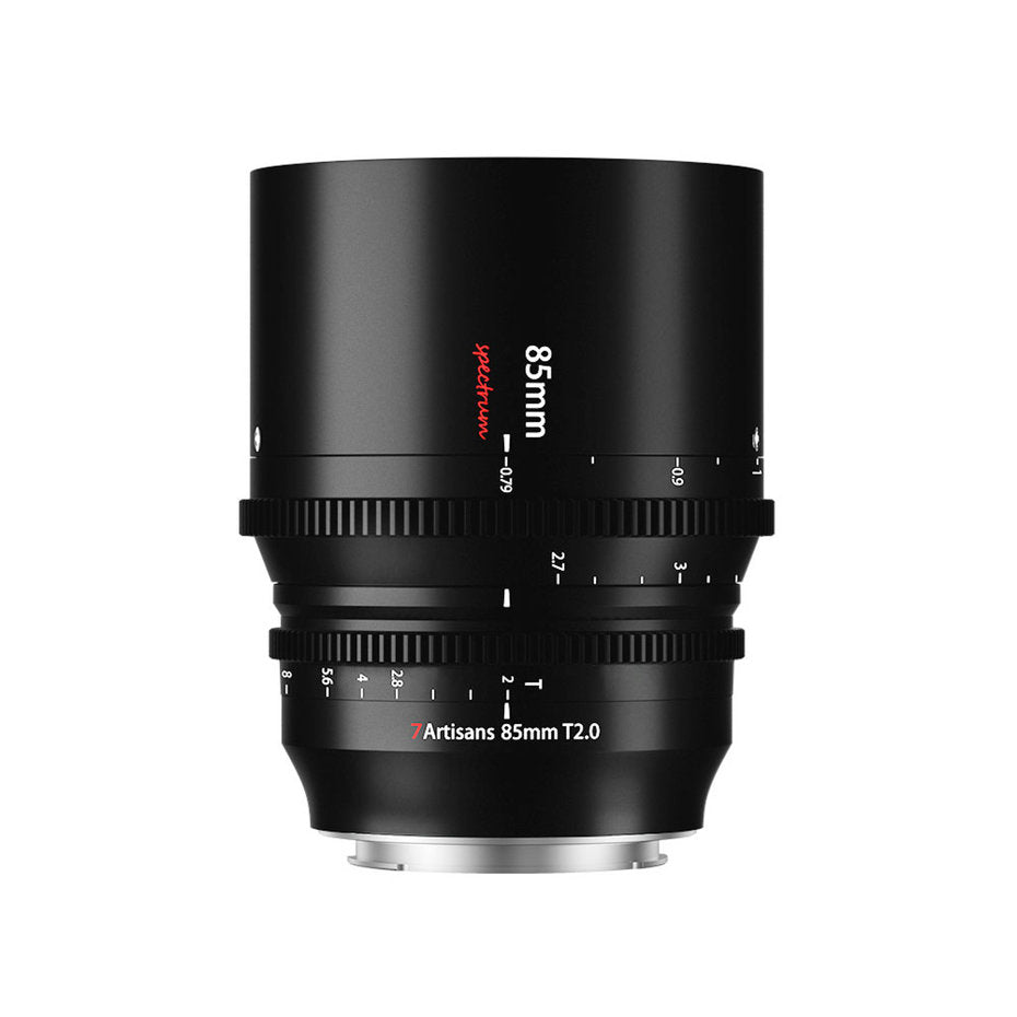 Objetivo de cine de espectro completo T/2 de 85 mm