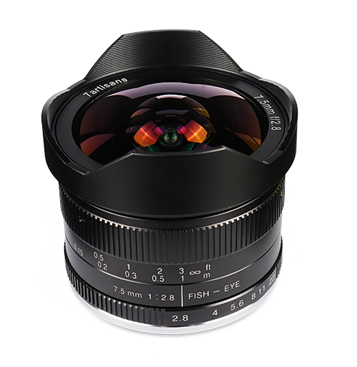 7Artisans 7.5mm f/2.8 Manual Focus Prime Fixed Lens for M43 for Panasonic and Olympus - 7Artisans UK