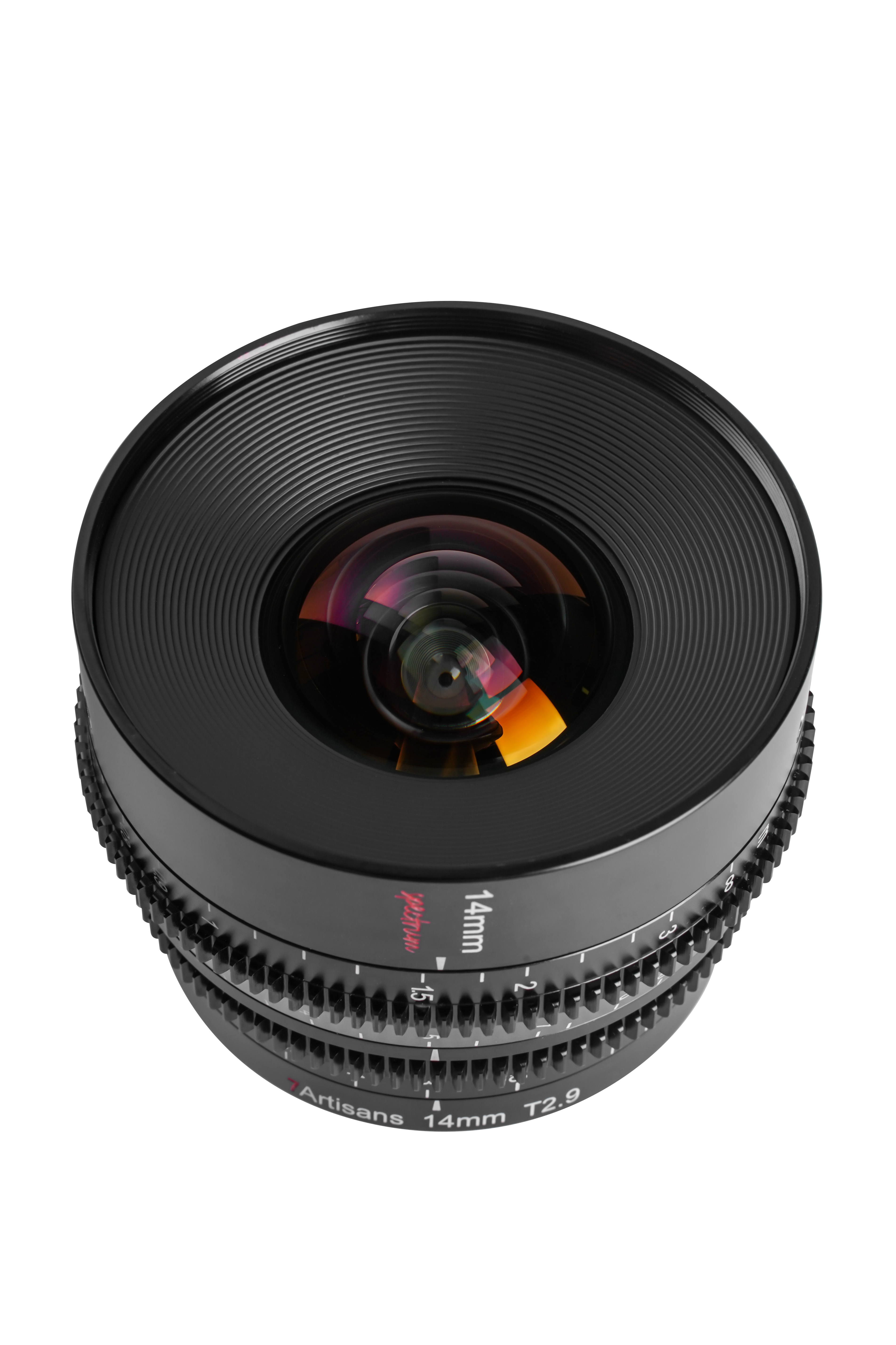 Objetivo de cine T2.9 de 14 mm