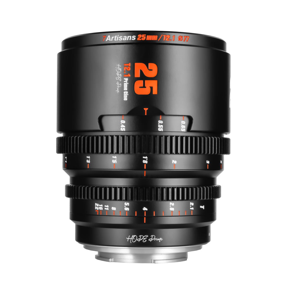 Objetivo de cine Hope T2.1 Super 35 de 25 mm