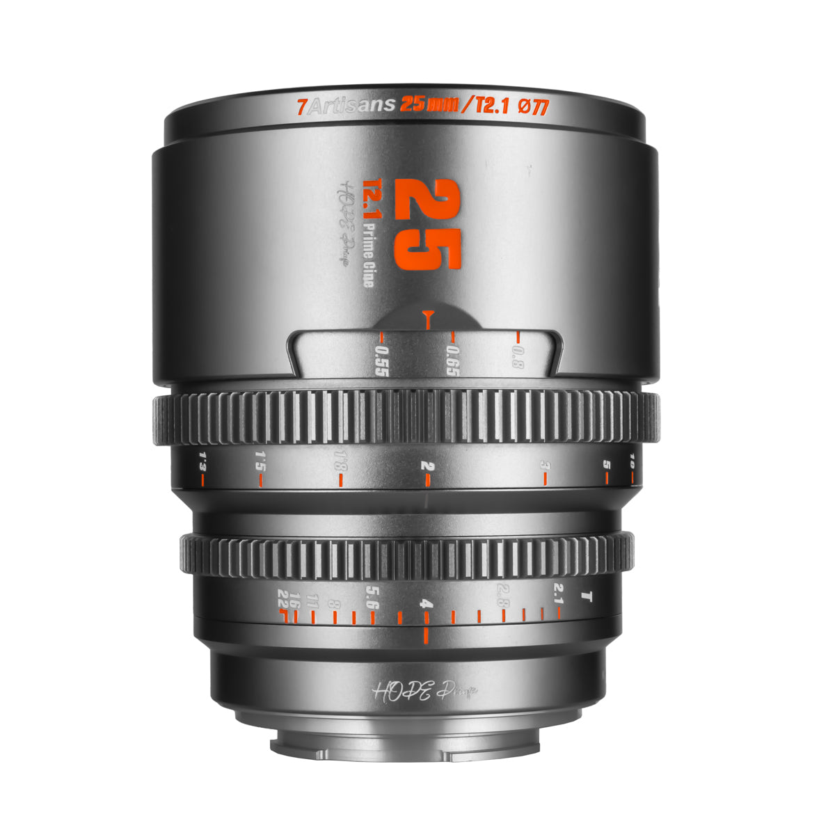 Objetivo de cine Hope T2.1 Super 35 de 25 mm