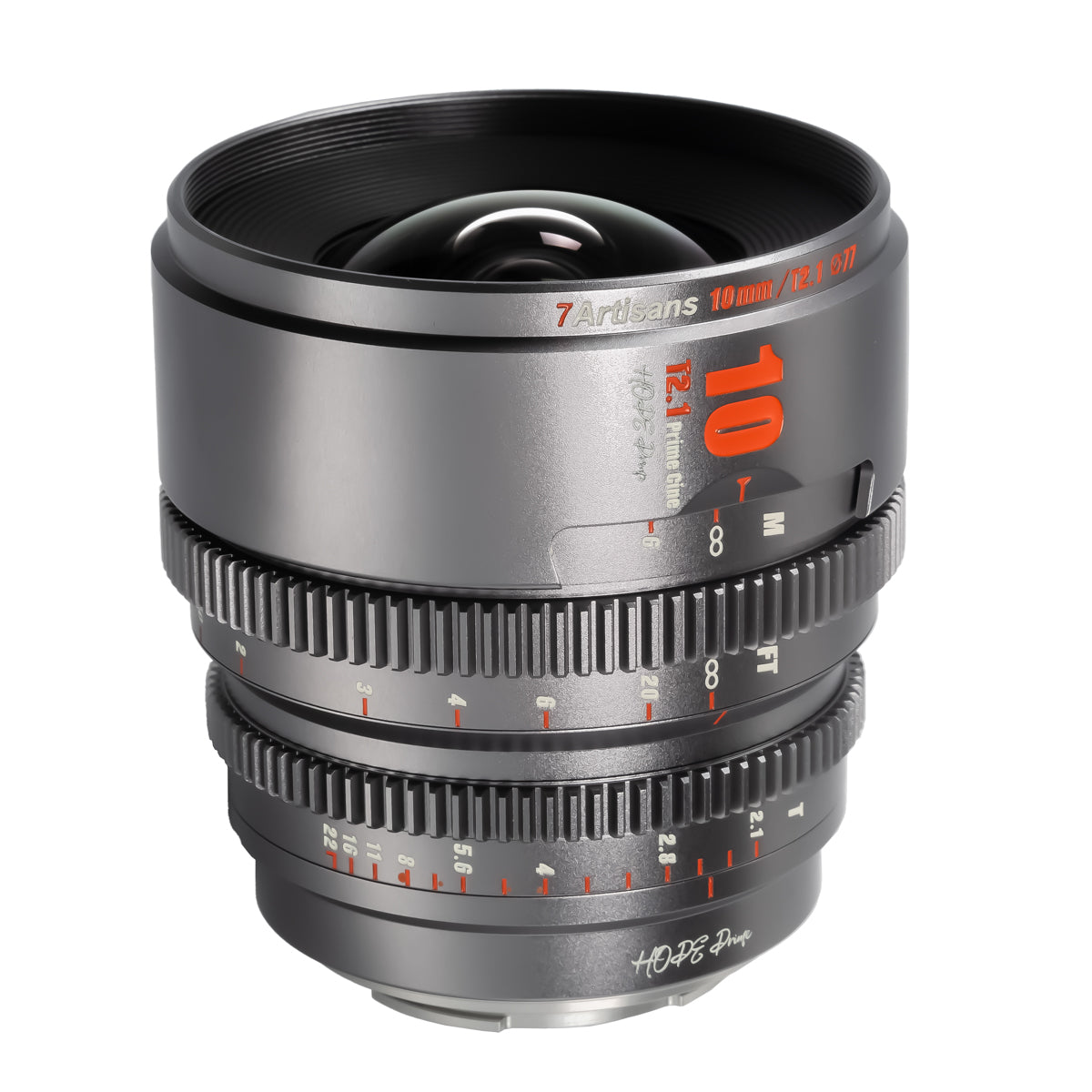 Objetivo de cine Hope T2.1 Super 35 de 10 mm