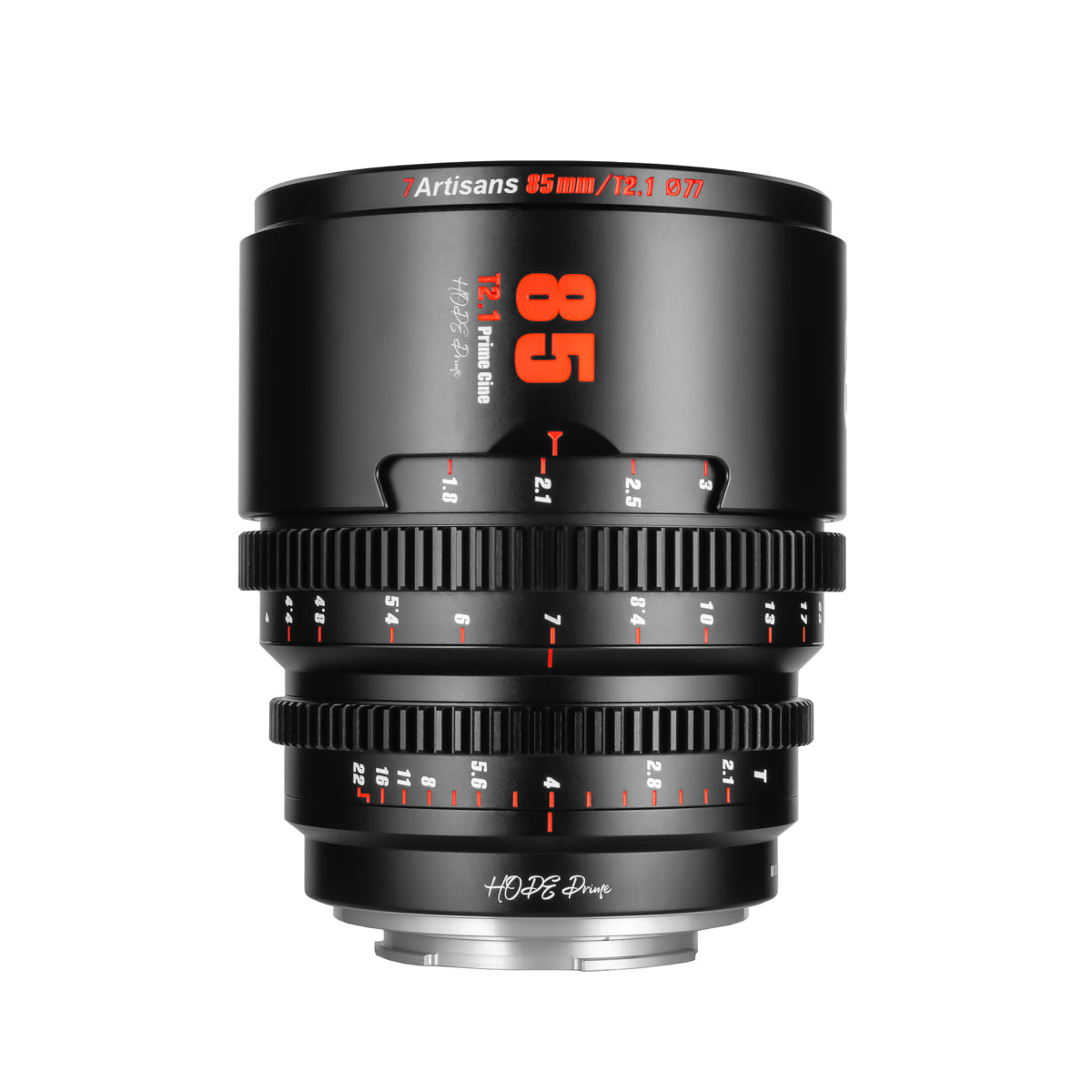 Objetivo de cine Hope T2.1 Super 35 de 85 mm